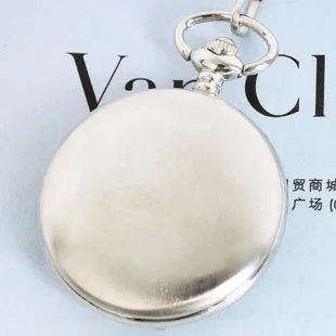 Лидер продаж Classic Silver полированная Скелет Механический ручной взвод карманные часы флип коллекция Карманный Часы