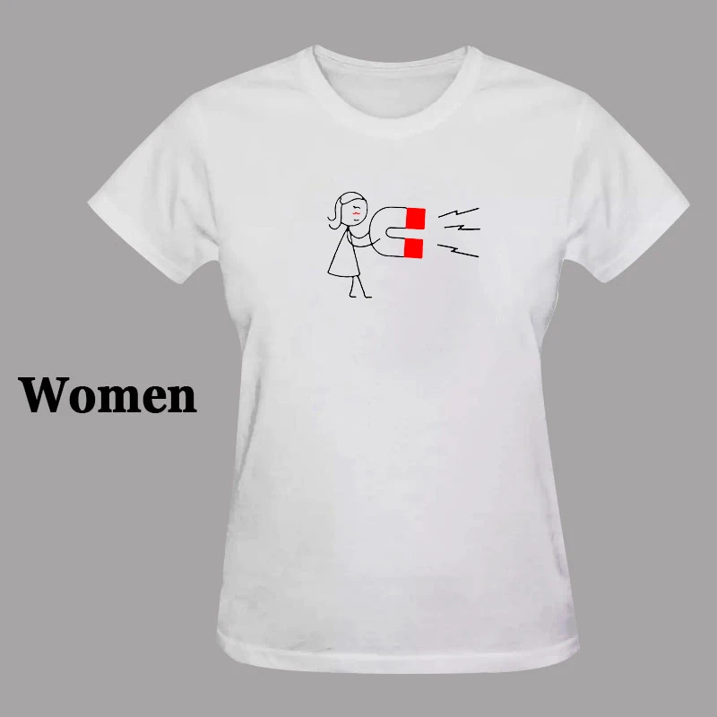 YOFOCOO Топы пары Футболка "Влюбленные" для женщин Новое поступление Повседневная футболка женская футболка любовь летняя футболка с принтом женская - Цвет: Белый