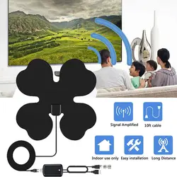 Новый AH-LINK Черный HD 4k Крытый Freeview ТВ радиус Antena HD ТВ цифровой ТВ Surf сигнальный ресивер DVB-T DVB-T2 с усилитель сигнала