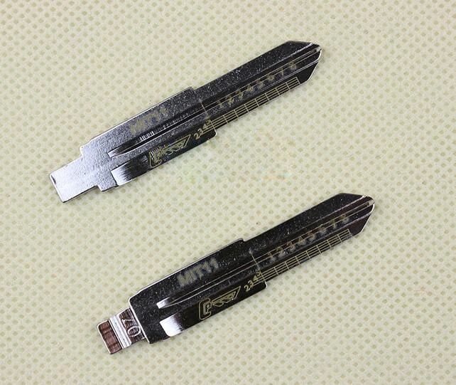MIT11 Выгравированный линейный лезвие для Mitsubishi весы режа зубы пустой 2 в 1 для изготовления ключей(№ 7