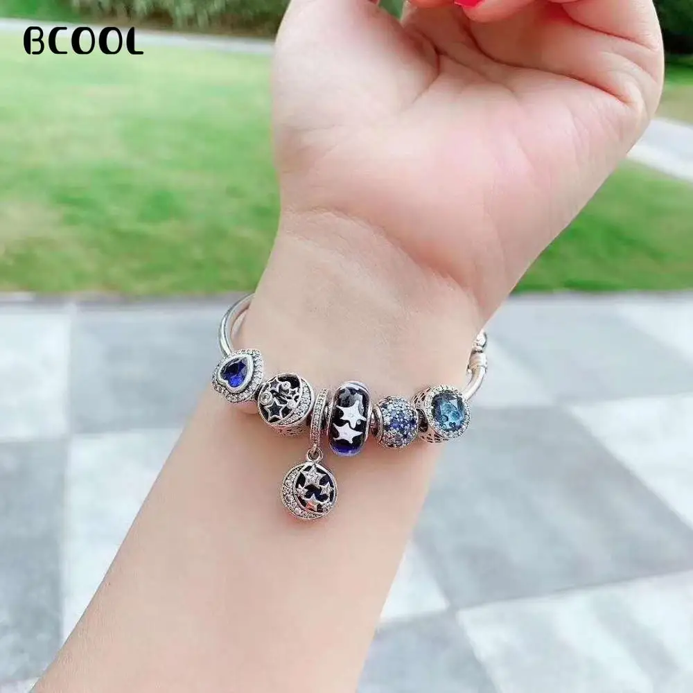 

DIY Jewelry Female Charm Fashion Silver 925 Original Bracelet, Suitable for Female Crystal Jewelry Bracelet Jewelry Gift