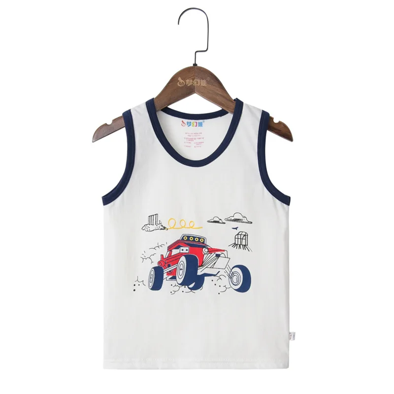 T Shirt for Boys Fruit Watermelon Cotton Baby Girl Boy Animals Duck Fox Sleeveless Tops Tee Summer Children's Clothes 0-6Y - Color: 03-W