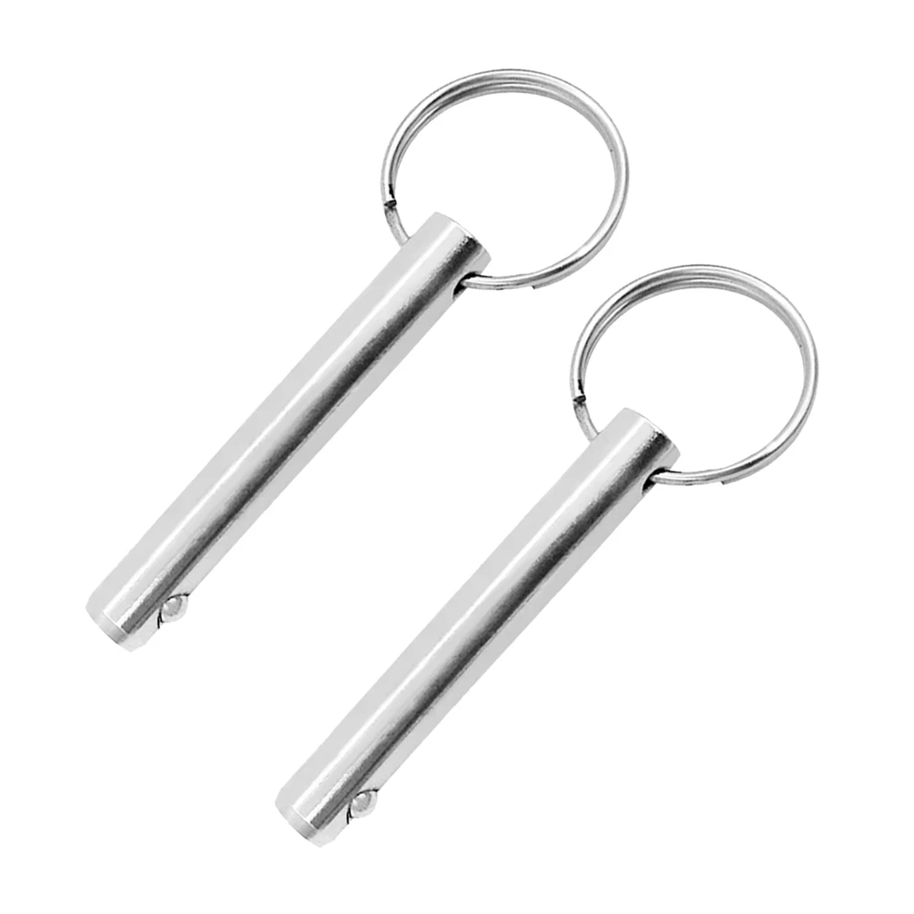 2 x Quick Release Pins 3/8 inch Diameter 316 Stainless Steel for Boat Bimini Top Deck Hinge Marine Accessories (2.75inch Long)
