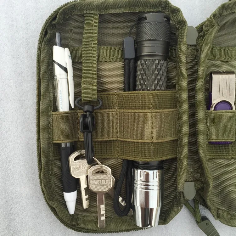 

1000D Waterproof Camouflage Molle pouch key purse toolkit pouch bag