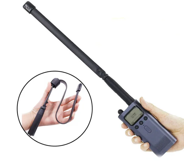 

De alta ganancia táctico antena con plegado regla for Interphone Accesorios for kenwood tk3107 bapfeng UV5R BF888S radios