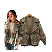 Новые женские камуфляжные куртки армейского зеленого цвета пальто кардиганы на молнии джинсовые куртки женские пальто зимняя одежда