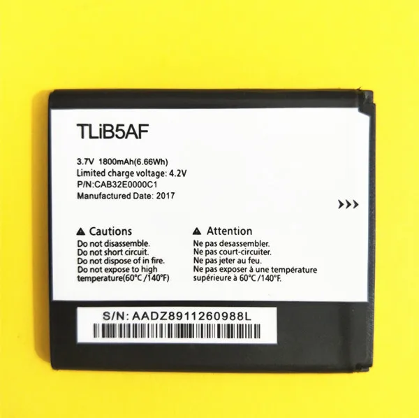 Новый аккумулятор TLiB5AF для телефона Alcatel One Touch Pop C5 OT 5036 5037 5035 D 5036D 5037D 5037A TCL S800 S810 S710