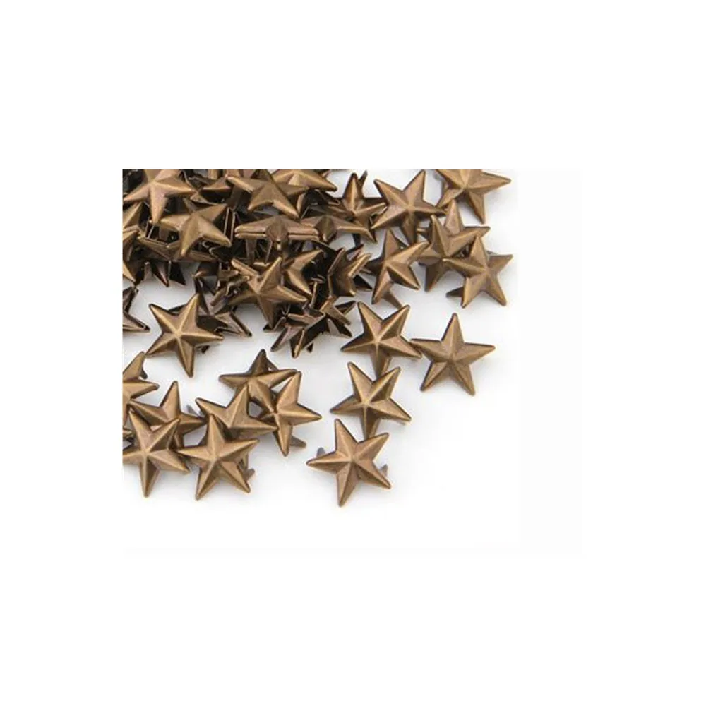 

50 Pcs Star Studs Metal Claw Beads Nailhead Punk Rivets With Spikes (20 mm)
