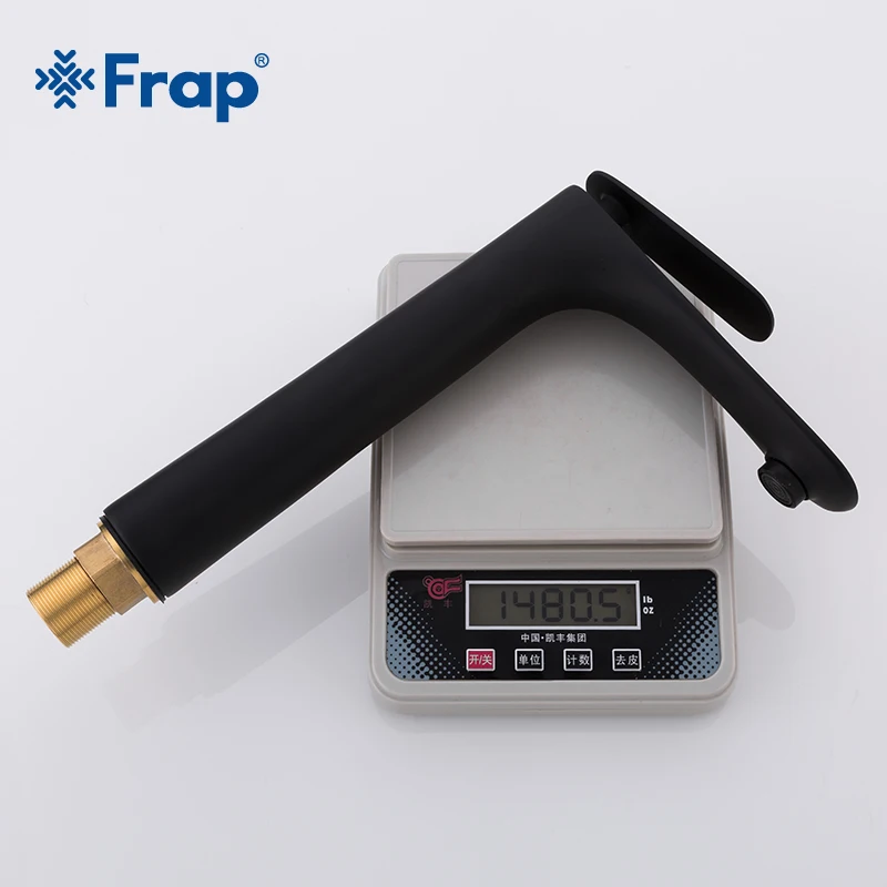 Frap Black Brass Basin Faucet Single Handle