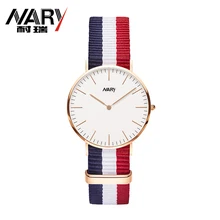 12 Correa de Nylon de Color Marca Para Mujer Relojes de Lujo Reloj de Moda Femenina reloj de Cuarzo Reloj Ocasional Relojes Reloj Mujer Montre Femme