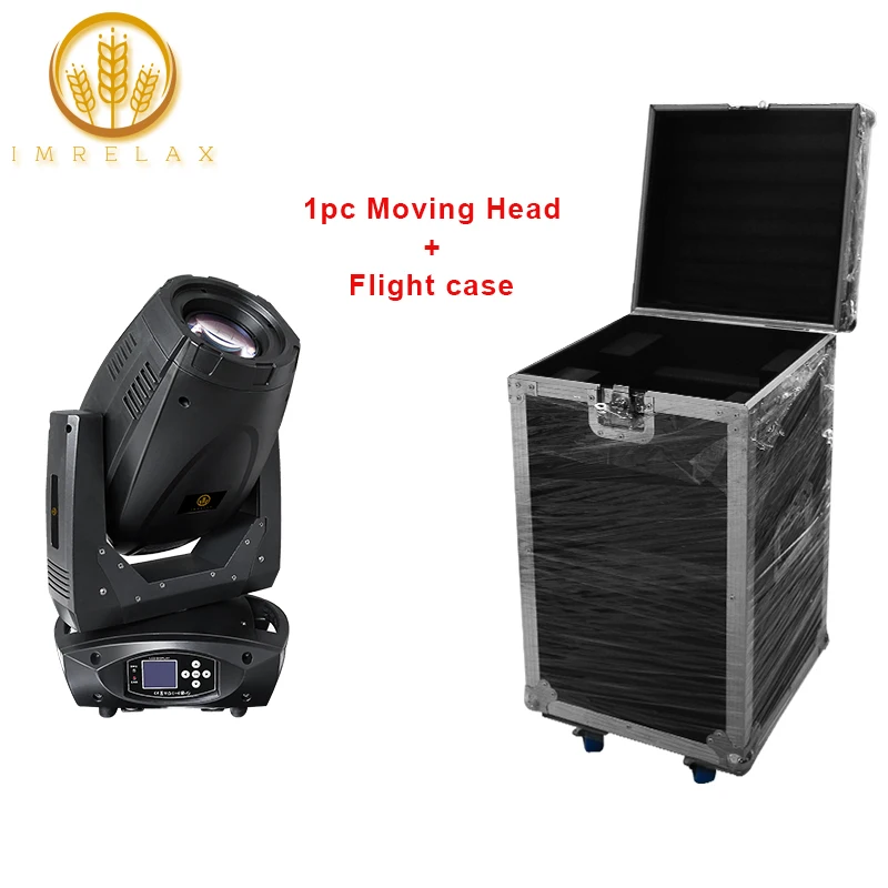 

IMRELAX Beam Spot Zoom LED 300W Moving Head Light Double Prism Rotation GOBO Lyre LED Light With Flight Case