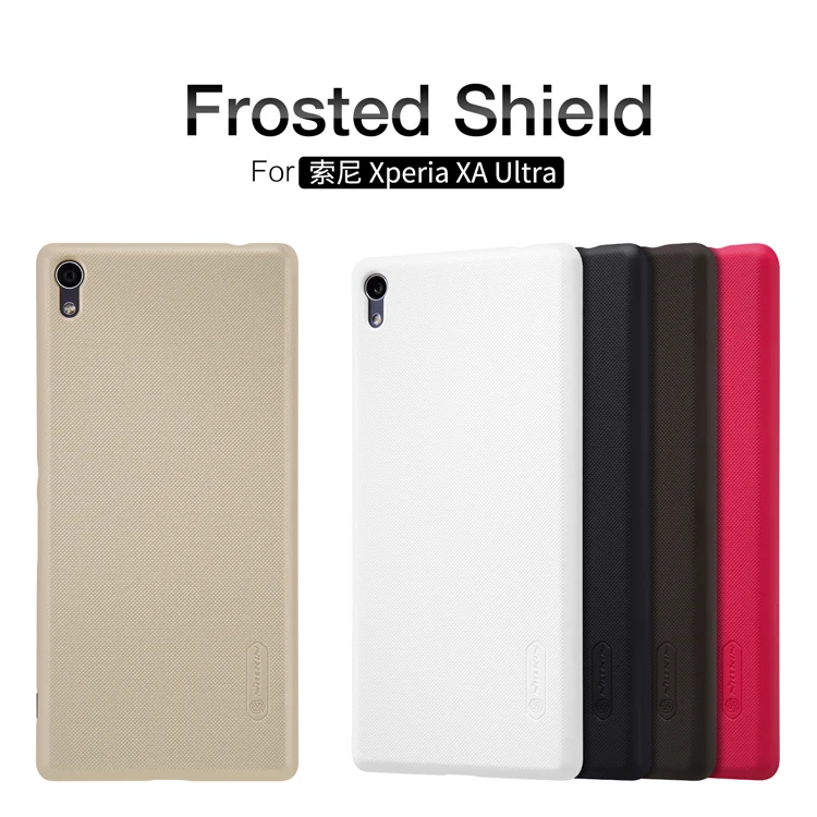 10 шт./лот Оптовая чехол для Sony Xperia XA Ultra Nillkin Super Frosted Shield с подарок Экран протектор |