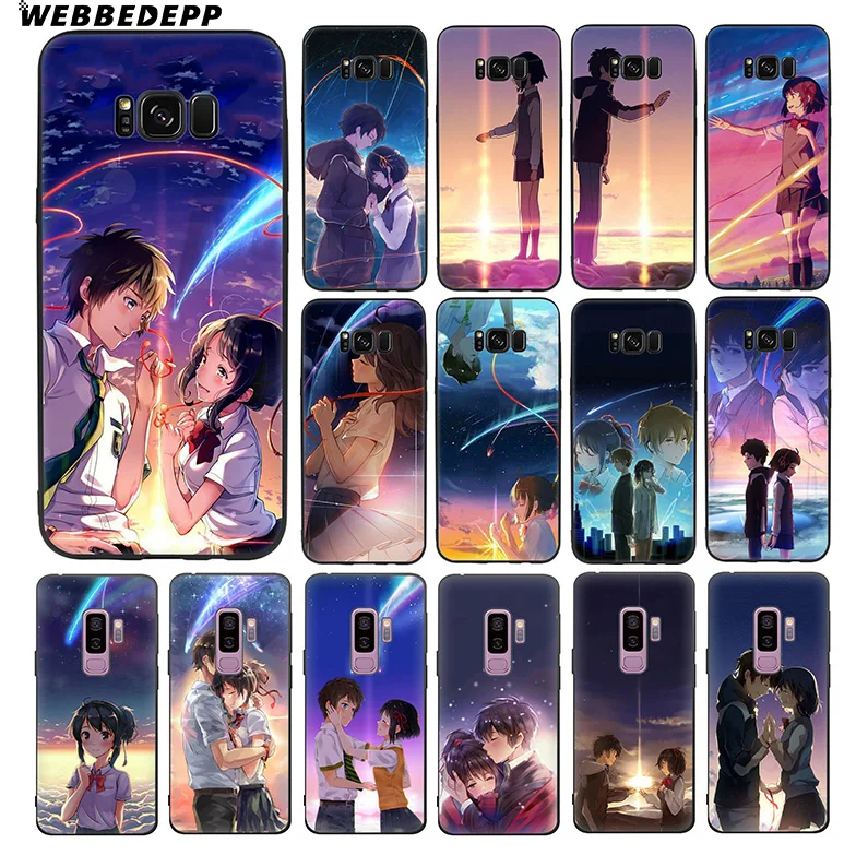 WEBBEDEPP Your Name Soft TPU Silicone Case for Samsung Galaxy S10 S10e S9 S8 Plus S7 S6 Edge &amp J6 |
