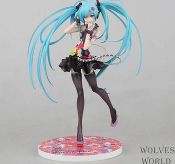 

21cm Action Hatsune Miku Figure toys Commercial ver Wholesale - retail figma anime action toy figure Racing MIKU model