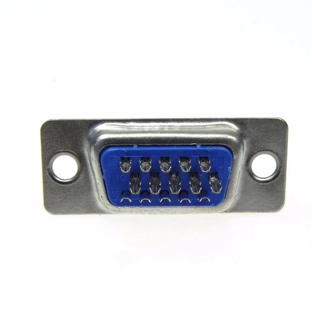 DB-15pin male soldering type connector socket outer casing together with screws 6