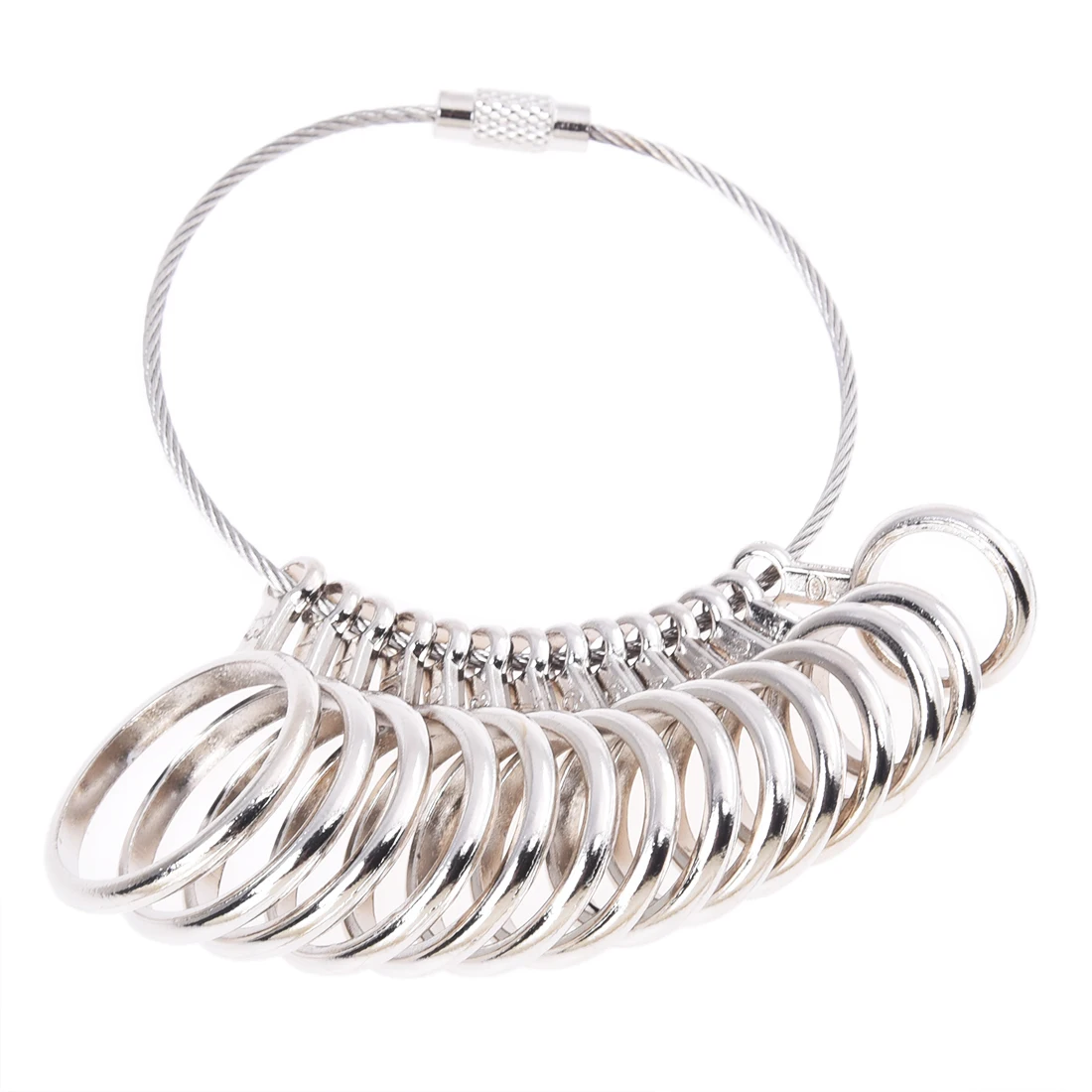 Zinc Alloy Finger Ring Sizer Gauge Jeweler Sizing Tool US Size 1 13