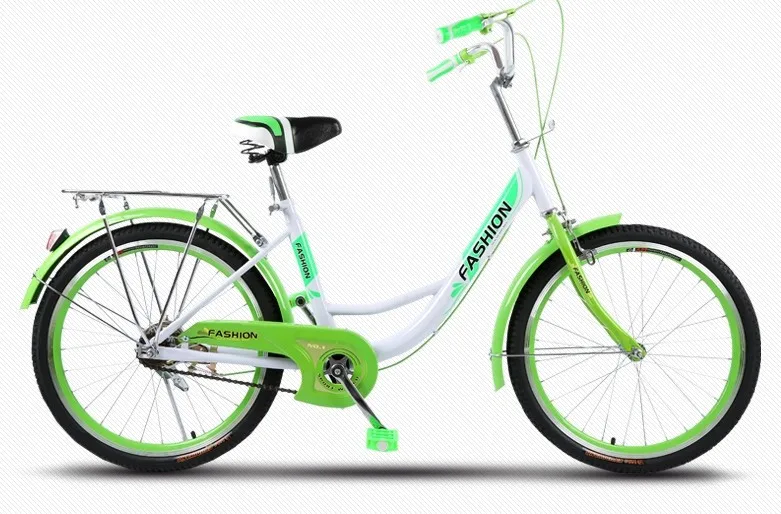 Flash Deal Bicycle High Quality Carbon Steel Material  24 Inch Female Student Retro Commuter Producers 1