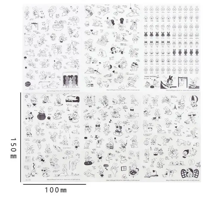 19 видов стилей можете выбрать 6 шт. Детские декоративные ПВХ наклейки для скрапбукинга фото декоративные наклейки альбом - Цвет: s10