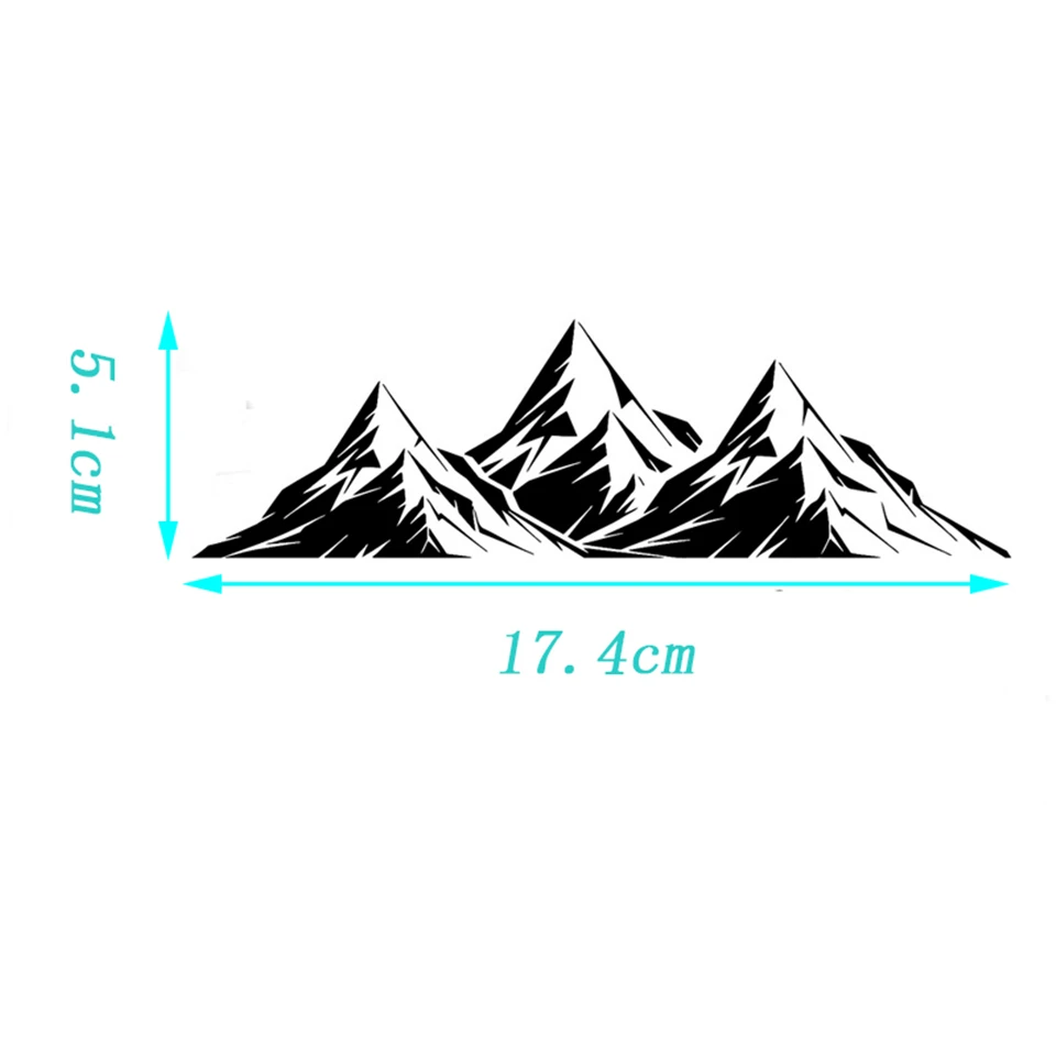 Car Sticker Reflective Mountains Room Vinyl Car Styling Stickers Decals Decor Car-styling Car Stickers And Decals 17.4cm5.1cm  (2)