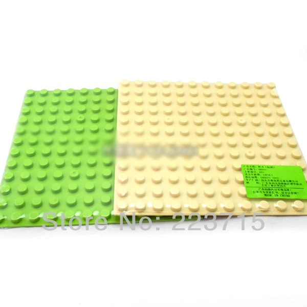 

*Plate 12 x 12 3pcsDIY enlighten block bricks,Compatible With Duplo Assembles Particles