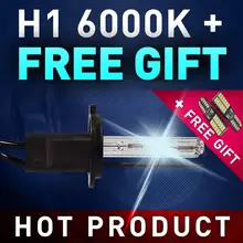 GLOWTEC стайлинга автомобилей 1 пара 35 Вт H1 лампы ксеноновые лампы свет фар автомобиля Замена 6000 К