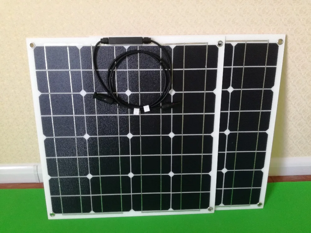 

50W 18V Solarcity Real ETFE fabric laminated Semi Flexible Solar Panel for Boat,Yacht,Roof Power