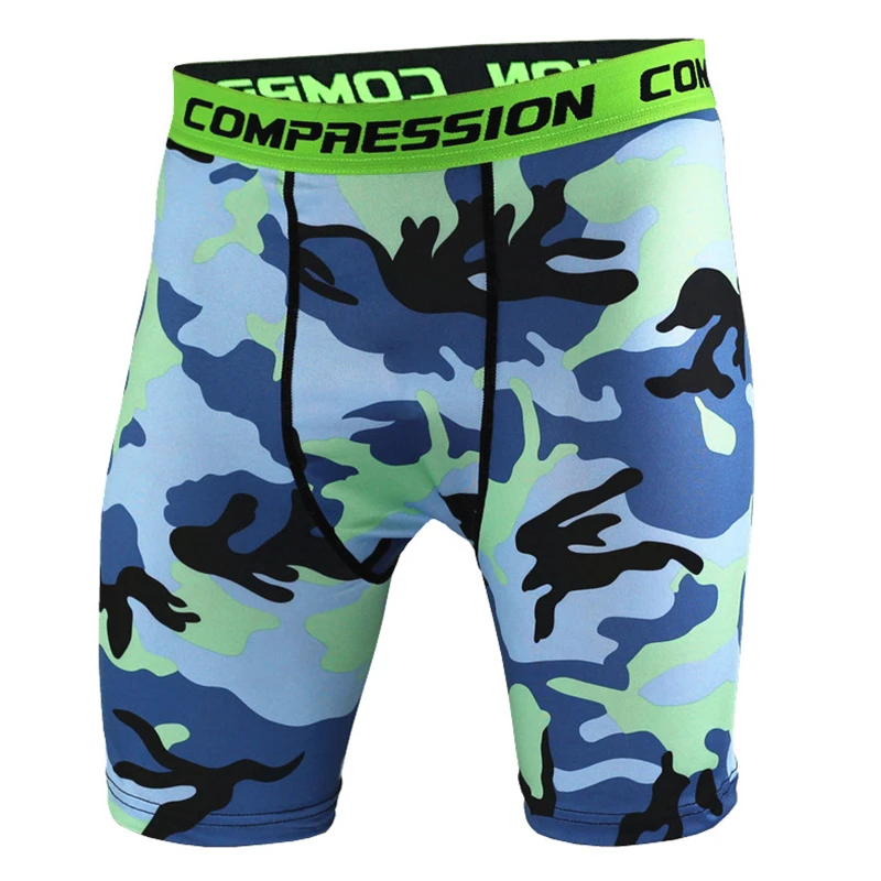 Men's Compression Shorts Camouflage Bermuda Running Short Leggings Fitness Crossfit Bodybuilding
