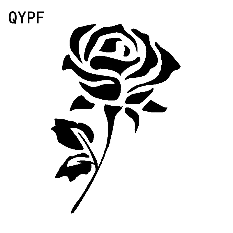 QYPF 11 3 СМ * 16 2 см Мультяшные замечательные цветы с зелеными листьями Реалистичная