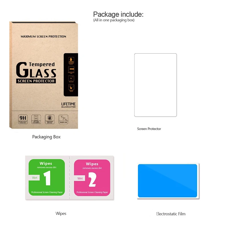 

For NEW 2DS LL/NEW 3DS XL/Nintendo Switch/2DS 9H Tempered Glass HD Clear Crystal LCD Screen Protective Protector Film Filter