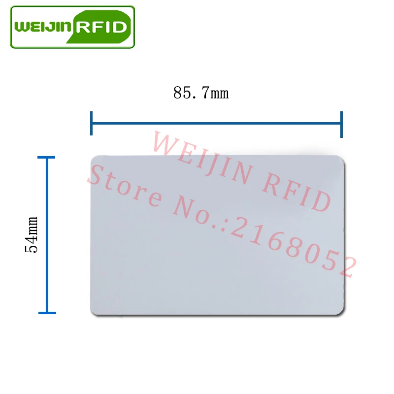 UHF RFID PVC card Alien 9662 915m868m860-960MHZ H3 EPC 6C 20pcs free shipping long reading distance smart card passive RFID tag