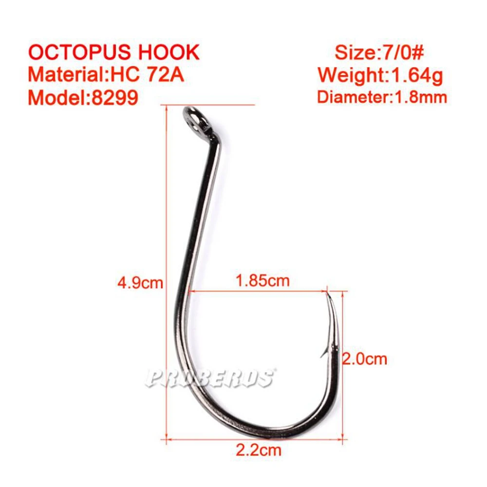10 шт. рыболовные крючки 1,0#-8,0# Кривошип из высокоуглеродистой стали крючок джиг большой черный цвет есть колючая Аксессуары для рыбалки, крючок - Цвет: 07