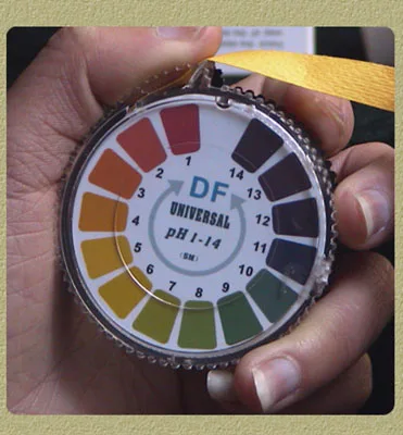 

Fashion disc loaded pH test strips PH 1-14 indicating litmus paper test urine and saliva Body acid-base balance