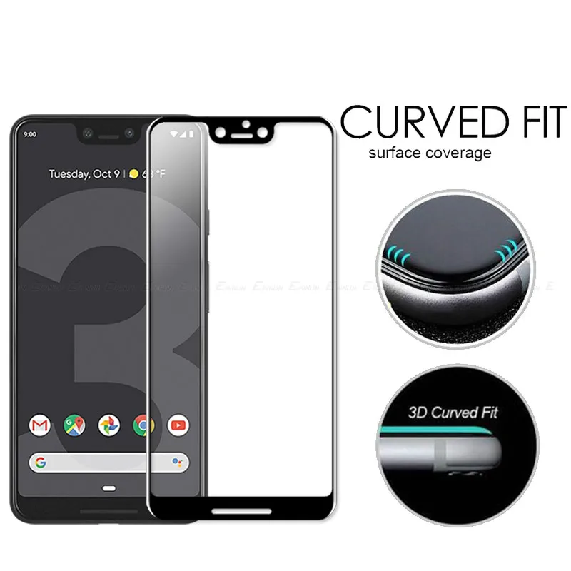 

Full Cover Tempered Glass For Google Pixel 4 3lite 3liteXL 3A 3AXL 3 2 XL 2XL 3XL 4XL Screen Protective Glass Film