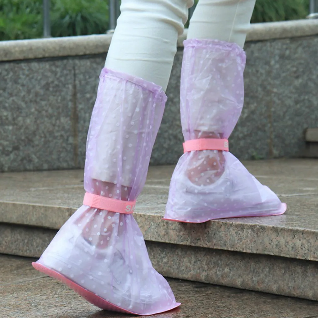 Высокое качество хрустальные полезные водонепроницаемые взрослые плоские дождевые Чехлы для обуви с прочный материал ПВХ для путешествий дропшиппинг