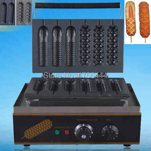 Free Shipping Commercial Use Non stick 6pcs 110v 220v Electric French