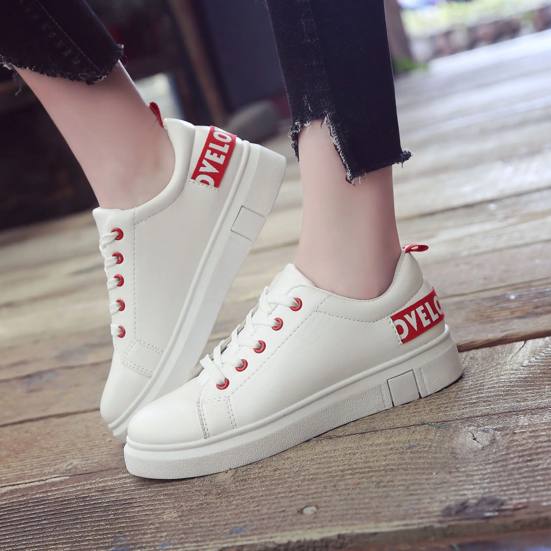 

Women's white shoes openwork canvas SWB-01-SWB-16
