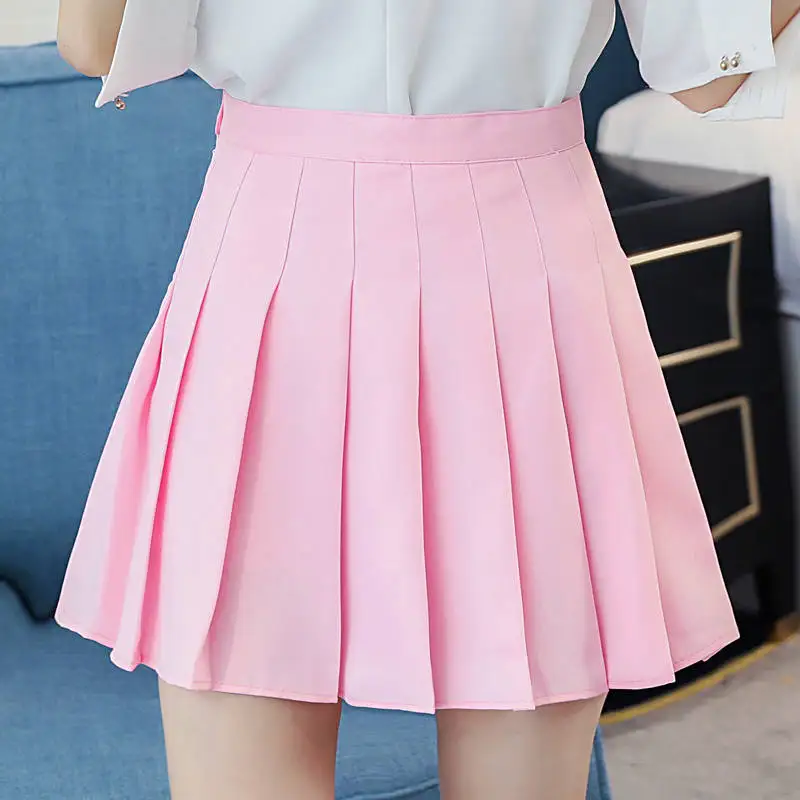 Женская юбка Kawaii плиссированная юбка в стиле колледжа Косплей Большой размер клетчатая Студенческая разноцветная юбка Женская Корейская