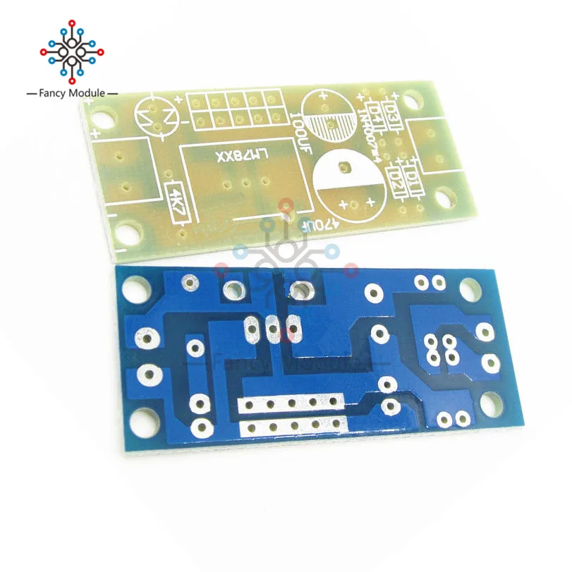 10 шт. LM78XX LM7805 LM7812 L78XX PCB регулятор фиксированного напряжения прототип печатной платы Быстрая отправка