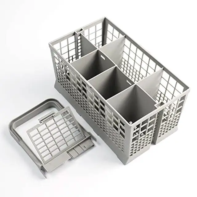 Grey 8 Slot Dishwasher Cutlery Basket Tray Cage For Hotpoint