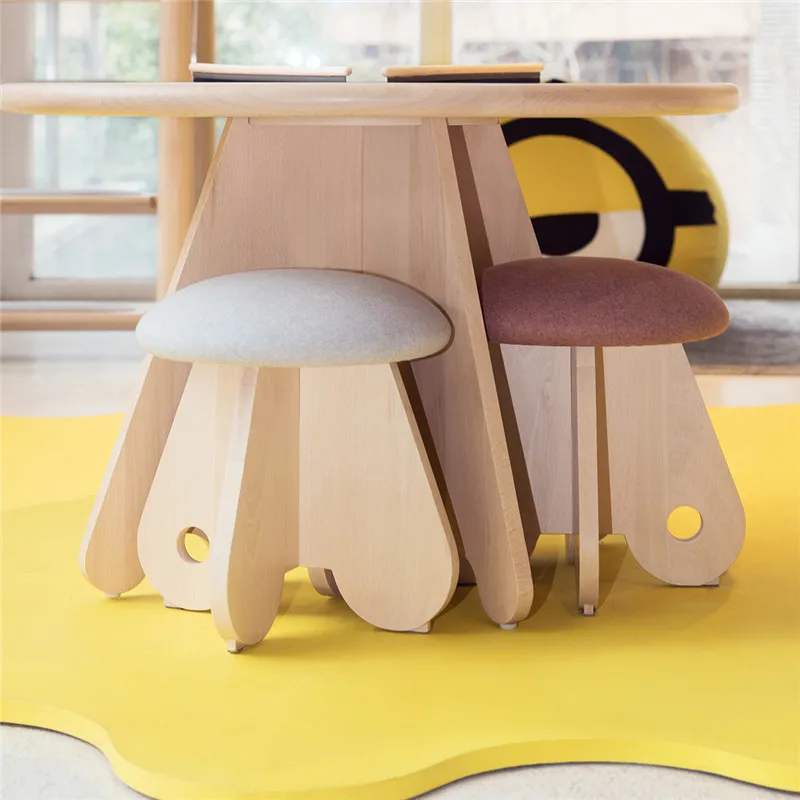 Модные детские табуреты с мультифункциональным деревом, Портативные Простые и портативные детские противоскользящие стулья