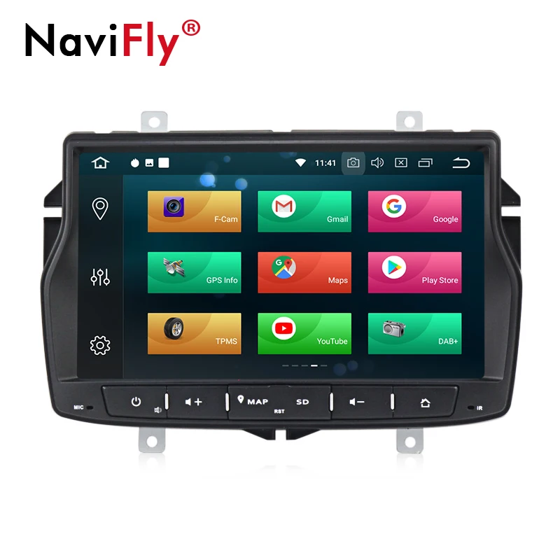 Sale NaviFly 4GB+32GB Android 8.0 car radio multimedia player for Lada Vesta car gps navigation head unit stereo system 3