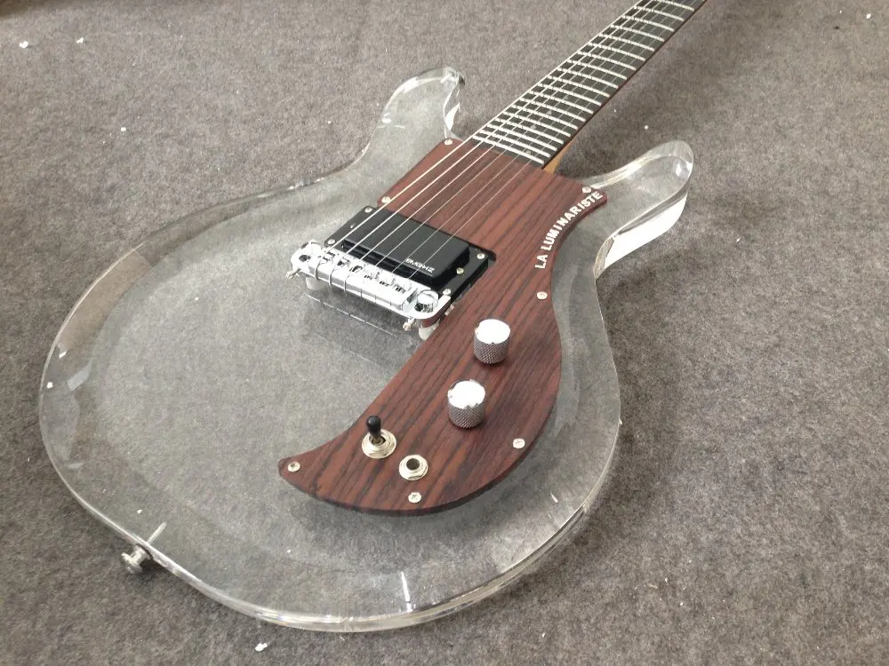 Cuerpo de acrílico de alta calidad para guitarra eléctrica, nuevo estilo, Dan Ampeg G05, golpeador de palisandro, gran oferta, envío eléctrica| - AliExpress