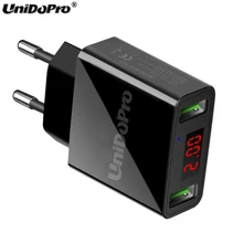 Светодиодный дисплей 2-USB EU Plug 2.2A Max умное быстрое зарядное устройство переменного тока для lenovo Yoga Tab Pro, Phab/Moto Tab 4 3 2 7 8 10 ''планшет