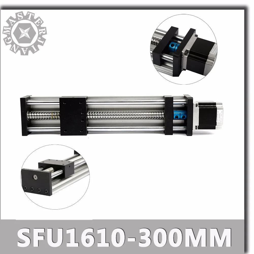

Stage A SFU1610-300mm Linear Guide Rails Linear Actuator System Module Table Ball Screws 300mm SFU1610 Travel Length Guide