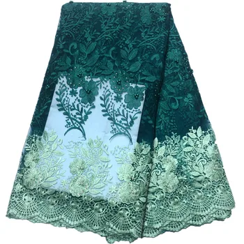 

2018 Latest French Nigerian Laces Fabric High Quality Tulle African Laces Fabric Wedding African French Tulle Lace A1164-2