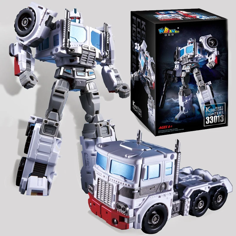 

KBB Transformation White Optimus OP Pilot Tong Tian Xiao Auto Combat Commander PVC Action Figure Kid Dolls Toys Figurals