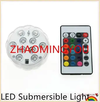 

YON LED Submersible Light Color Changeable Coaster Waterproof Cup Mat with 24 Key IR Remote Controller.