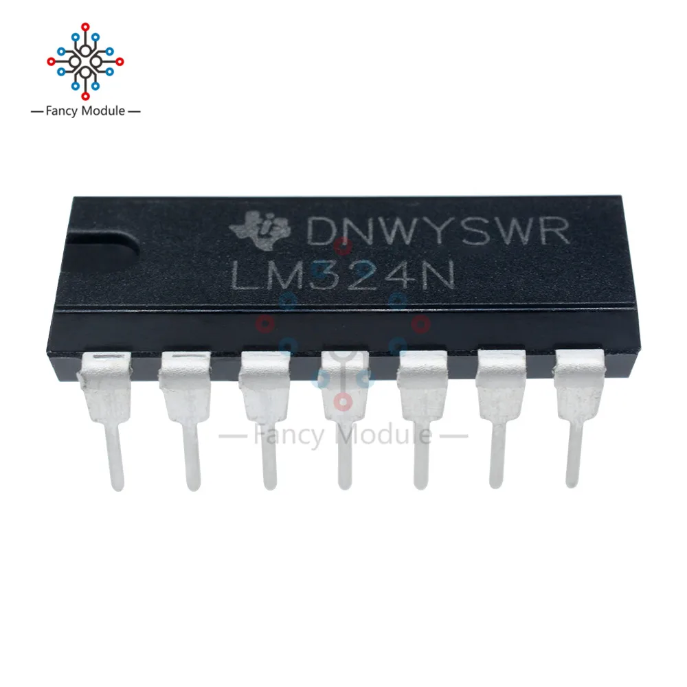10 шт. LM324N LM324 DIP 14 TI Чип малой мощности Quad Op Amp IC|chip|chip icchip power |