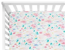 Детские Цветочные простыни для кроватки для девочек, матрасы для кроватей, подходит для стандартной кроватки 2852*9 дюймов(бабочка