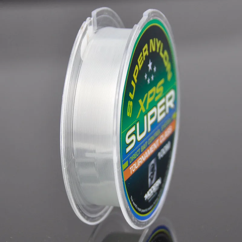 

ZUKIBO Fishing Line 100M XPS Super Strong Monofilament Clear Nylon Cord Not Fluorocarbon Fish Rope for Fishing 8 to 20LB